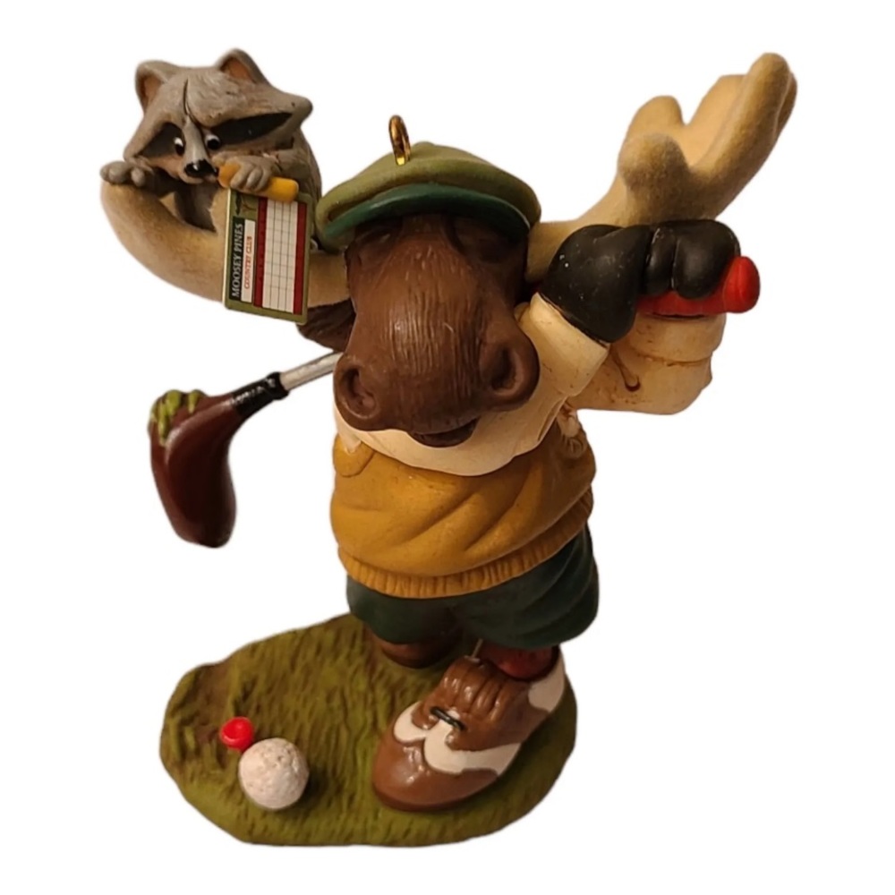 Hallmark Keepsake Ornament
 2008. In the Holiday Swing-Moose Golfing. New no box
